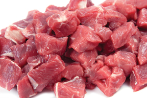 Yorkshire Premier Meat diced beef.